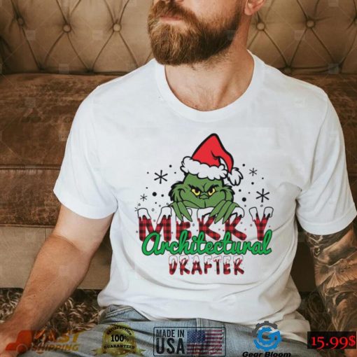 Merry Architectural Drafter Grinchmas Tshirts