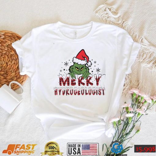 Merry Hydrogeologist Grinchmas Tshirts