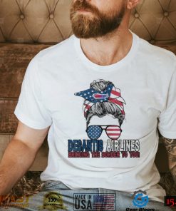 Messy Bun DeSantis Airlines Bringing The Border To You shirt