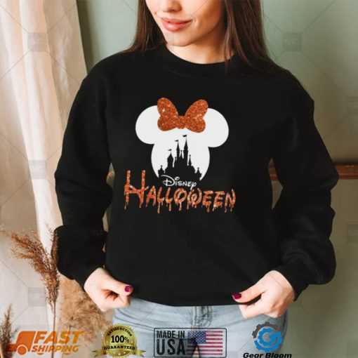 Mickey Halloween T Shirt Scary Big Bow