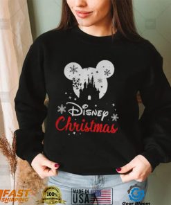 Mickey mouse Disney Snowman Merry Christmas shirt