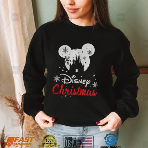 Mickey mouse Disney Snowman Merry Christmas shirt