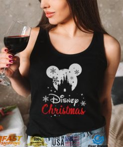 Mickey mouse Disney Snowman Merry Christmas shirt