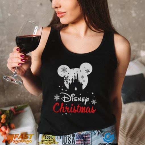 Mickey mouse Disney Snowman Merry Christmas shirt