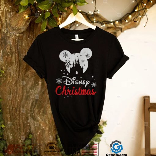 Mickey mouse Disney Snowman Merry Christmas shirt