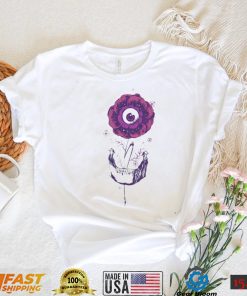 Mind Blooming skull and flower shirt