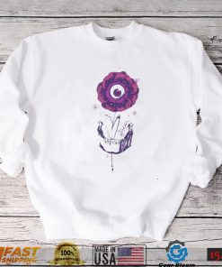 Mind Blooming skull and flower shirt