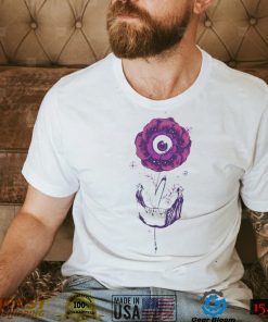 Mind Blooming skull and flower shirt