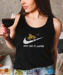 Minions X Nike Cute Sleeping Bob Kevin Dave Just Do It Later shirt