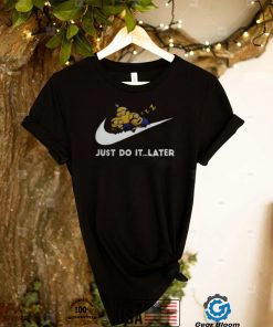 Minions X Nike Cute Sleeping Bob Kevin Dave Just Do It Later shirt