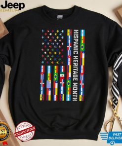 National Hispanic Heritage Month Celebration Latin Flags T Shirt