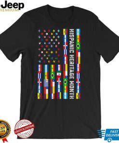 National Hispanic Heritage Month Celebration Latin Flags T Shirt