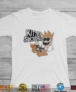 Navy Kitten Shopping cartoon shirt