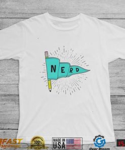 Nerd and Proud pencil flag shirt