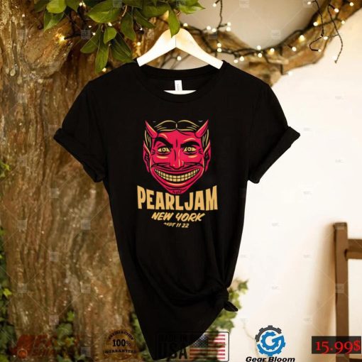 Nice new York Event Pearl Jam New York Devil Face shirt