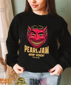 Nice new York Event Pearl Jam New York Devil Face shirt