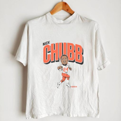 Nick Chubb Caricature Shirt, Cleveland