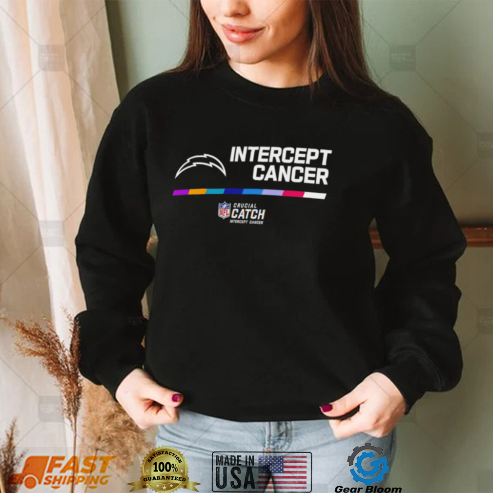 Los Angeles Chargers Intercept Cancer 2022 NFL Crucial Catch Shirt, hoodie,  sweater, long sleeve and tank top