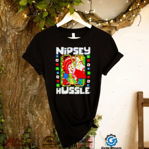 Nipsey Hussle colorful art shirt