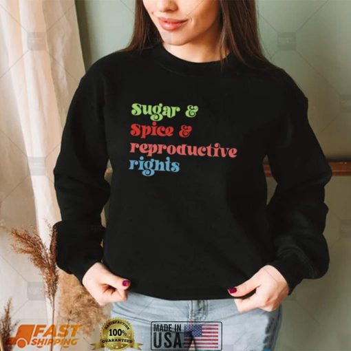 Original kitten Sugar and Spice and Reproductive rights vintage shirt