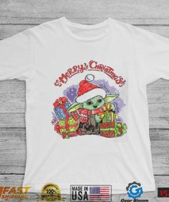 Baby Yoda Christmas T shirt Merry Xmas Funny Gift