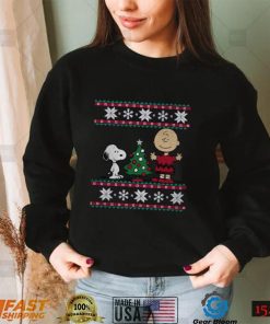 Peanuts Snoopy and Charlie Christmas Long Sleeve Tshirt, Snoopy Dog, Gift For Family, Snoopy Christmas