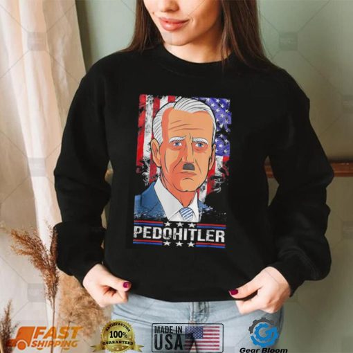 Pedohitler Joe Biden us flag shirt