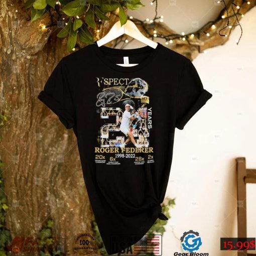 Perfect Roger Federer 24 Years 1998 2022 Signature Shirt