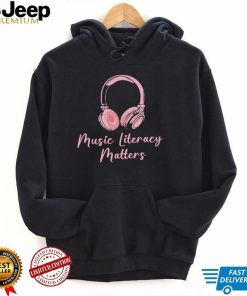 Pinky Donut Headphone Music Literacy Matters Unisex T shirt
