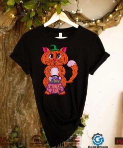 Pumpkin Head Cat   Halloween Cat Pumpkin Cat T Shirt