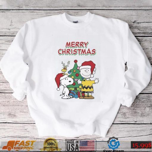 Charlie Brown Christmas T shirt Charlie Brown With Snoopy Merry Xmas_Classic Shirt_Shirt pwbqG