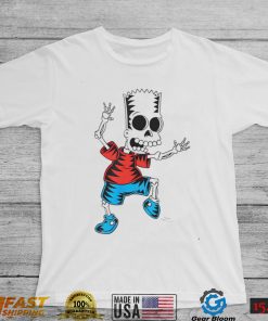 The Simpsons Bart skeleton Treehouse of Horror Halloween art shirt