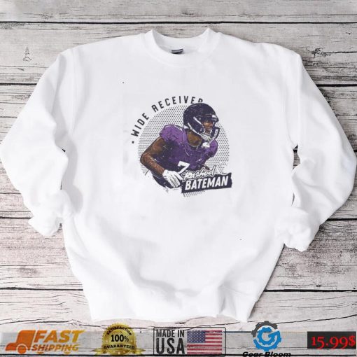 Rashod Bateman Baltimore Ravens Dots Wide Receiver shirt