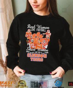 Real Women Love Football Smart Women Love The Clemson Tigers Shirt