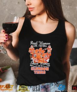 Real Women Love Football Smart Women Love The Clemson Tigers Shirt