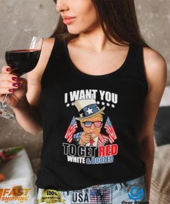 Red white booze Donald Trump 4th of july merica Trump shirt