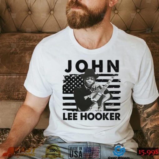 Retro American Flag John Lee Hooker Music Gift Unisex T Shirt