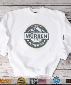 Retro Logo Murren Switzerland Design Unisex T Shirt