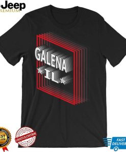 Retro Vaporwave Galena Illinois IL T Shirt