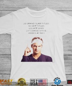 Roger Federer 20 Grand Slam Retire T Shirt