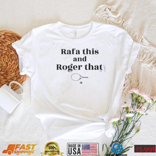 Roger Federer Rafael Nadal Sport Goal T Shirt