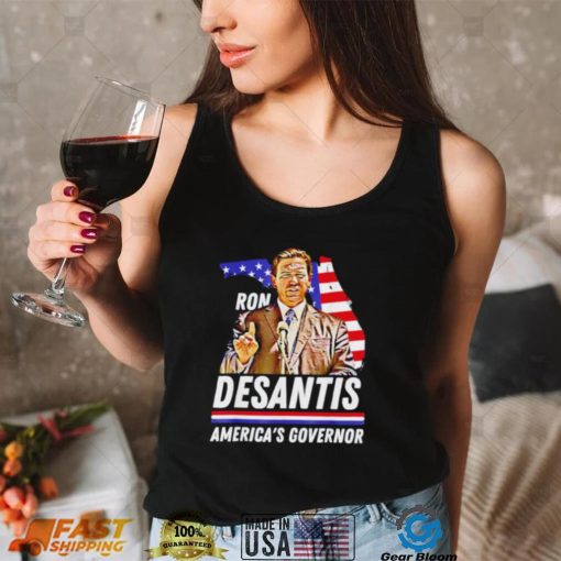 Ron Desantis America’s Governor Florida US flag shirt