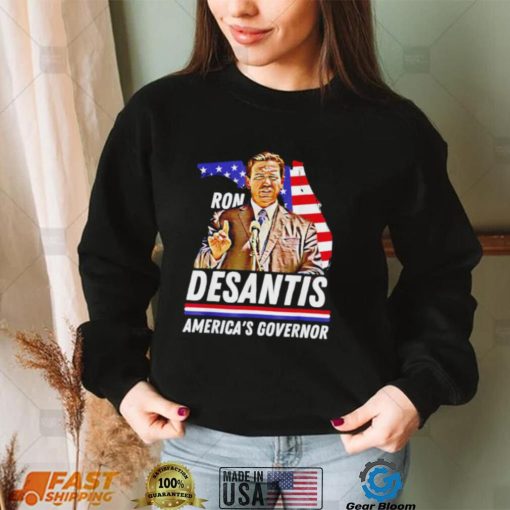 Ron Desantis America’s Governor Florida US flag shirt