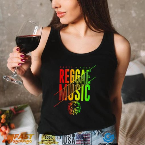 Roots Rock Reggae Music colorful shirt