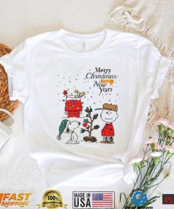 Charlie Brown Christmas T shirt Merry Xmas And Happy New Year Charlie Brown And Snoopy