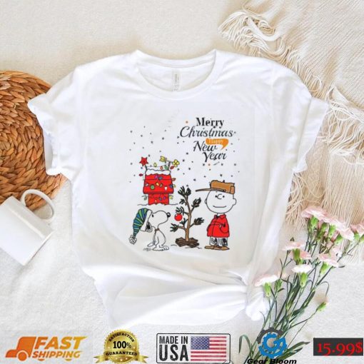 Charlie Brown Christmas T shirt Merry Xmas And Happy New Year Charlie Brown And Snoopy