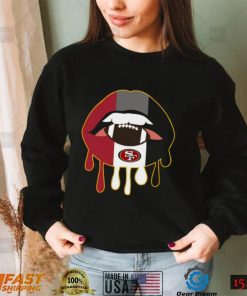 San Francisco 49ers Nfl Dripping Lips San Francisco 49ers T shirt