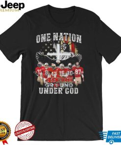 San Francisco 49ers T Shirt One Nation 49ers Ground Under God Signatures