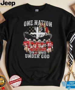 San Francisco 49ers T Shirt One Nation 49ers Ground Under God Signatures