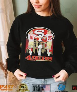 San Francisco 49ers T shirt Jimmy Garoppolo And George Kittle Signatures Long Sleeve, Ladies Tee